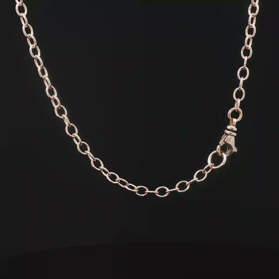 Antique Bronze 3mm Oval Cable Chain Made to Order - Le Dragon Argenté