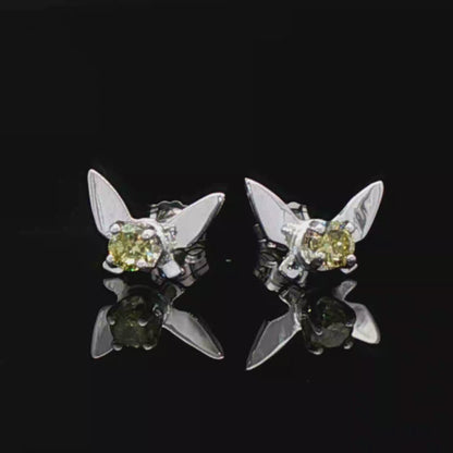 Boucles d'oreilles Legend of Zelda Navi Fairy en argent sterling