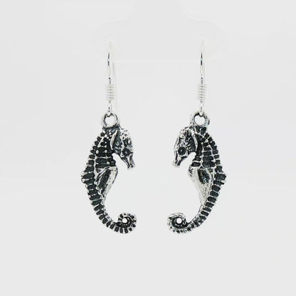 Boucles d'oreilles Hippocampe – Bijoux de plage nautiques breloque océan