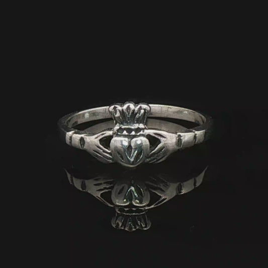 Small Claddagh Ring in Sterling Silver - Le Dragon Argenté