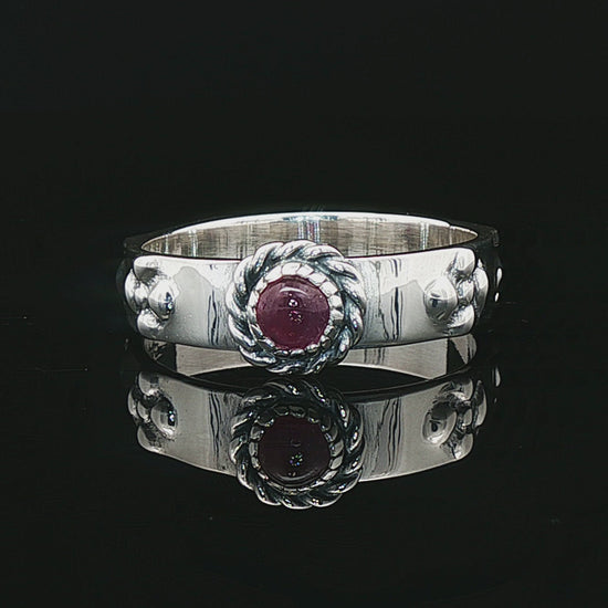 Howls Moving Castle Ring in Sterling Silver with Natural Gemstone - Le Dragon Argenté