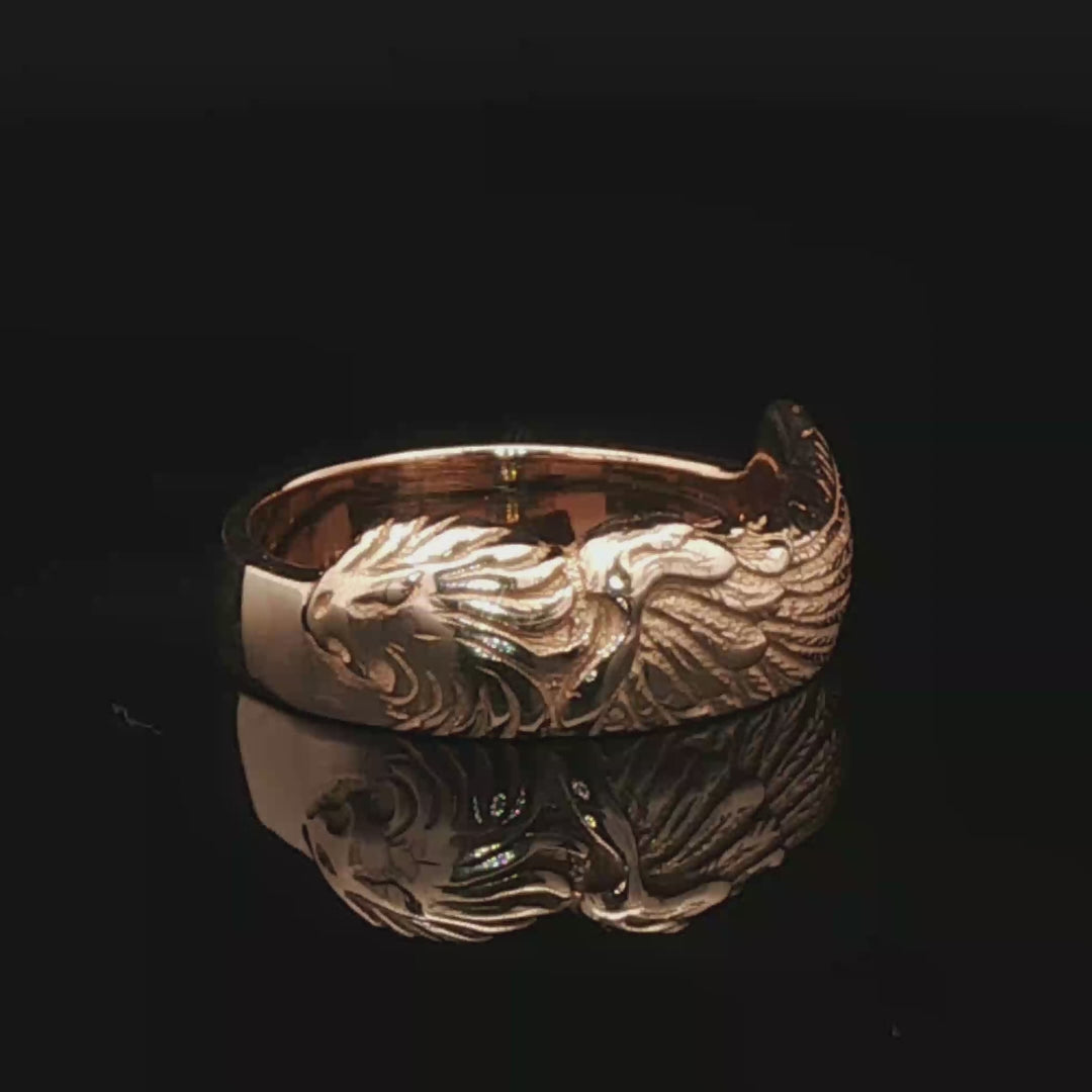Ladies Final Fantasy 8 Squall Griever Ring in Antique Bronze - Le Dragon Argenté