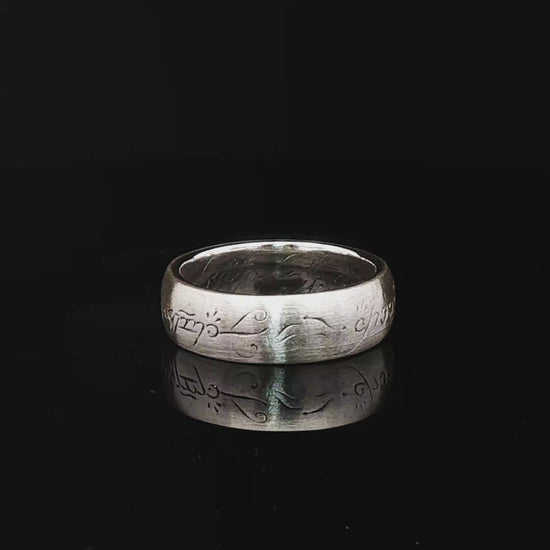 High Fantasy Elvish Band in Sterling Silver - Le Dragon Argenté