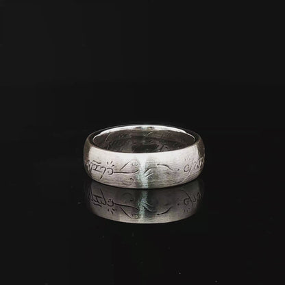 High Fantasy Elvish Band in Sterling Silver - Le Dragon Argenté