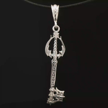 Sterling Silver New Oblivion Keyblade Pendant