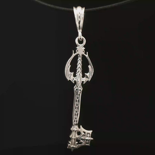 Sterling Silver New Oblivion Keyblade Pendant
