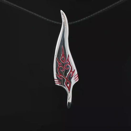 Memory Feather Pendant in Stainless Steel - Le Dragon Argenté