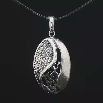 1st Wax Design Pendant in Sterling Silver