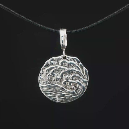 Wave pendant in Sterling Silver