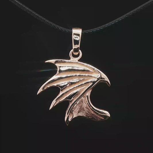 Dragon Wing Pendant in Antique Bronze