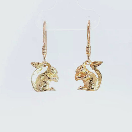 Squirrel Charm Earrings