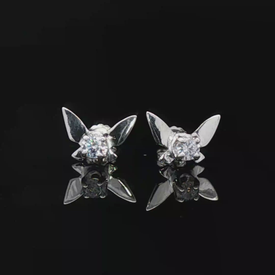Legend of Zelda Navi Fairy Earrings in Sterling Silver - Le Dragon Argenté