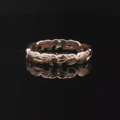 Parading Elephant Ring in  Antique Bronze - Le Dragon Argenté