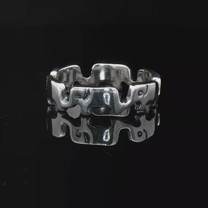 Elephant Band in Sterling Silver - Le Dragon Argenté