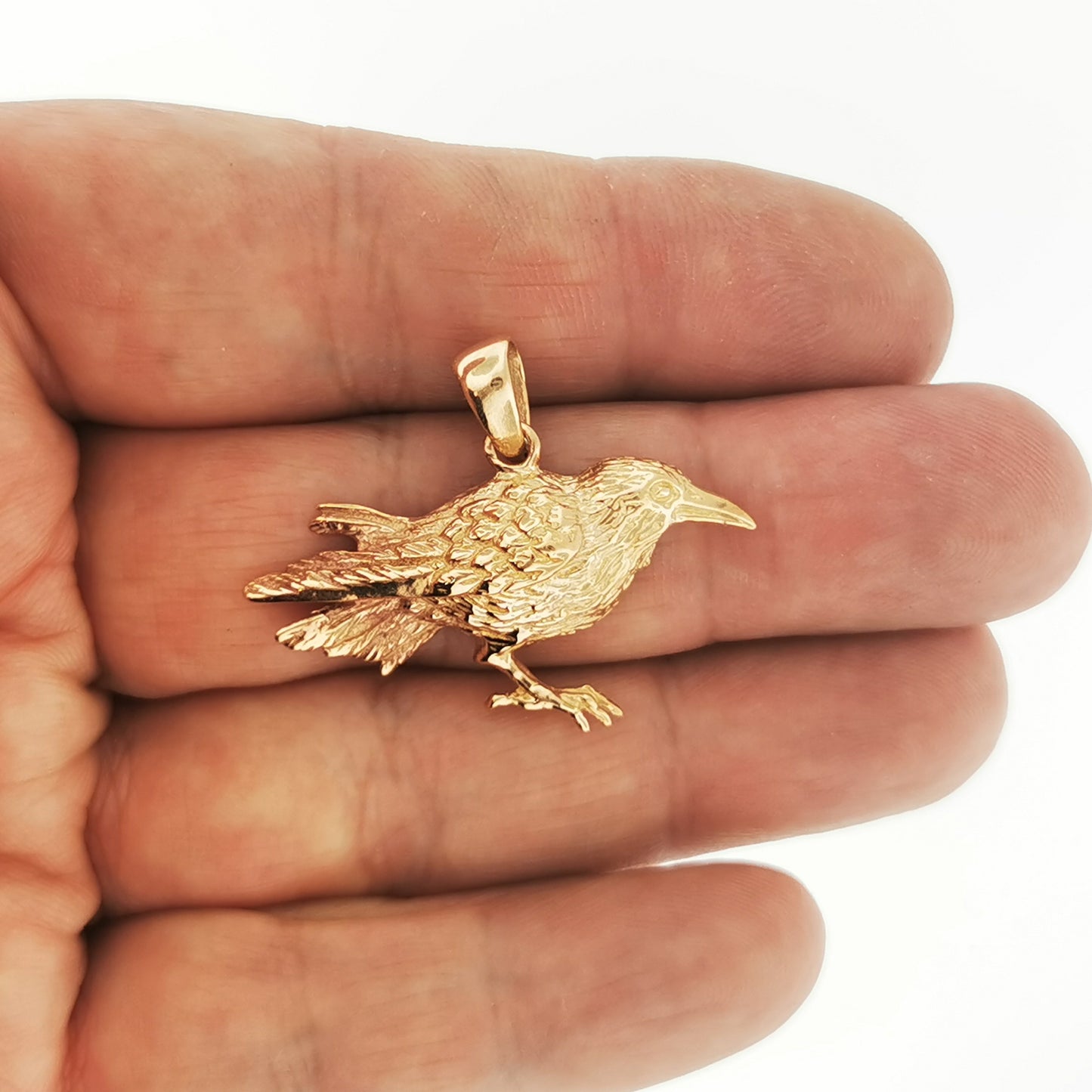 Raven Charm Pendant in Antique Bronze, Odin Raven Pendant, Mens Raven Jewelry, Raven Jewellery Gift for Him, Crow Necklace Charm, Bronze Crow Pendant, Bronze Raven Pendant, Bronze Raven Jewellery, Bronze Crow Jewelry, Bronze Viking Pendant