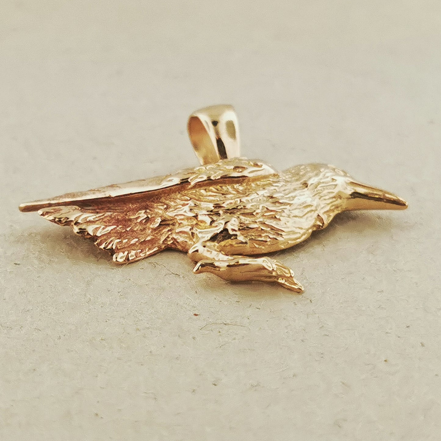 Raven Charm Pendant in Antique Bronze, Odin Raven Pendant, Mens Raven Jewelry, Raven Jewellery Gift for Him, Crow Necklace Charm, Bronze Crow Pendant, Bronze Raven Pendant, Bronze Raven Jewellery, Bronze Crow Jewelry, Bronze Viking Pendant