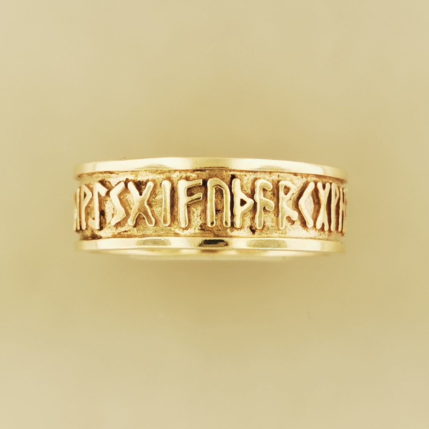 Norse Rune Band in Antique Bronze, Runic Alphabet Ring, Bronze Viking Ring, Bronze Rune Ring, Antique Bronze Rune Ring, Antique Bronze Rune Band Ring, Viking Rune Ring, Nordic Bronze Band, Elder Futhark Antique Bronze Ring