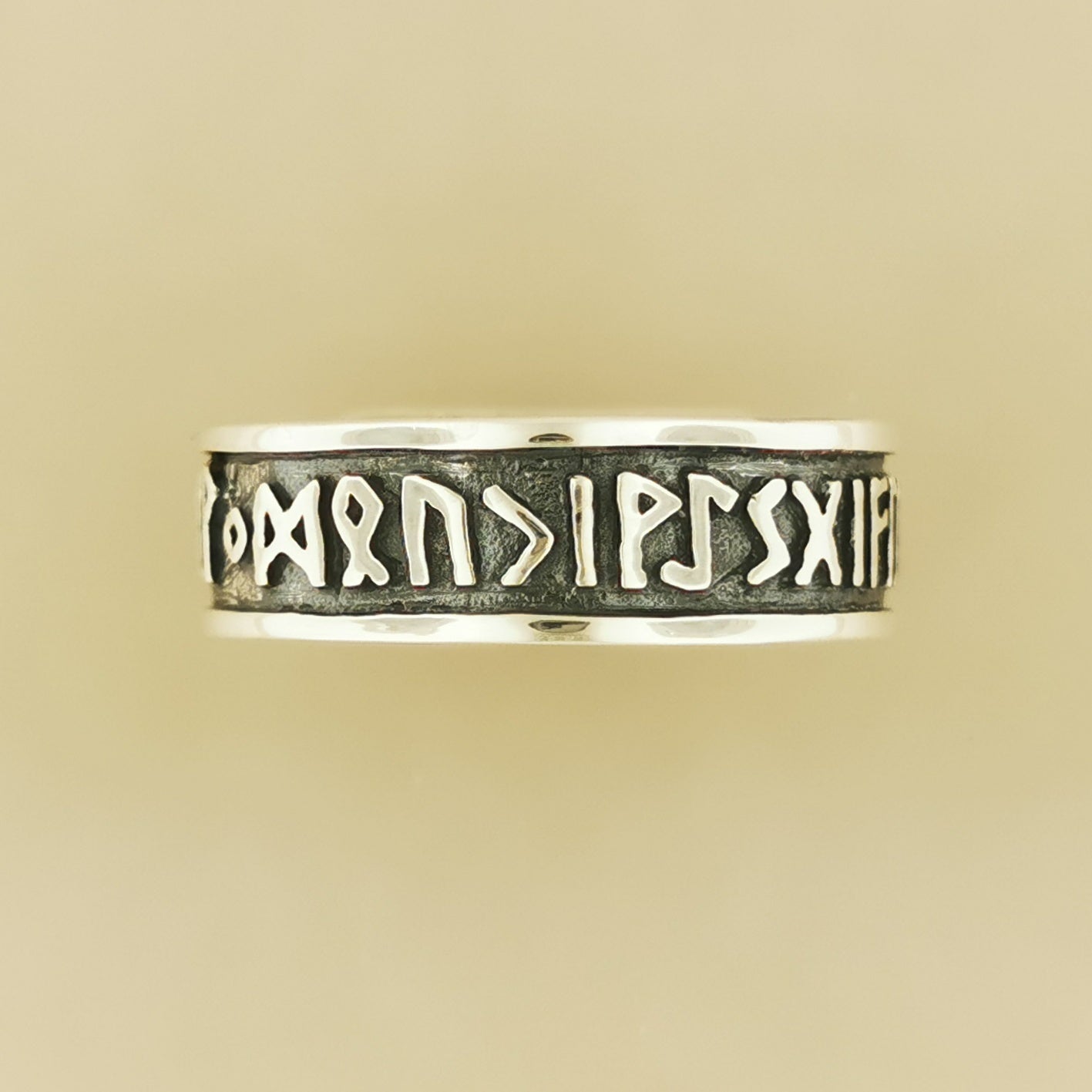Norse Rune Band in Sterling Silver or Antique Bronze, Runic Alphabet Ring, Silver Viking Ring, 925 Rune Ring, 925 Silver Rune Ring, Sterling Silver Rune Band Ring, Viking Rune Ring, Nordic Silver Band, Elder Futhark Sterling Silver Ring