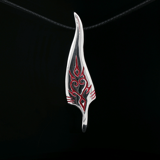 Memory Feather Pendant in Stainless Steel - Le Dragon Argenté