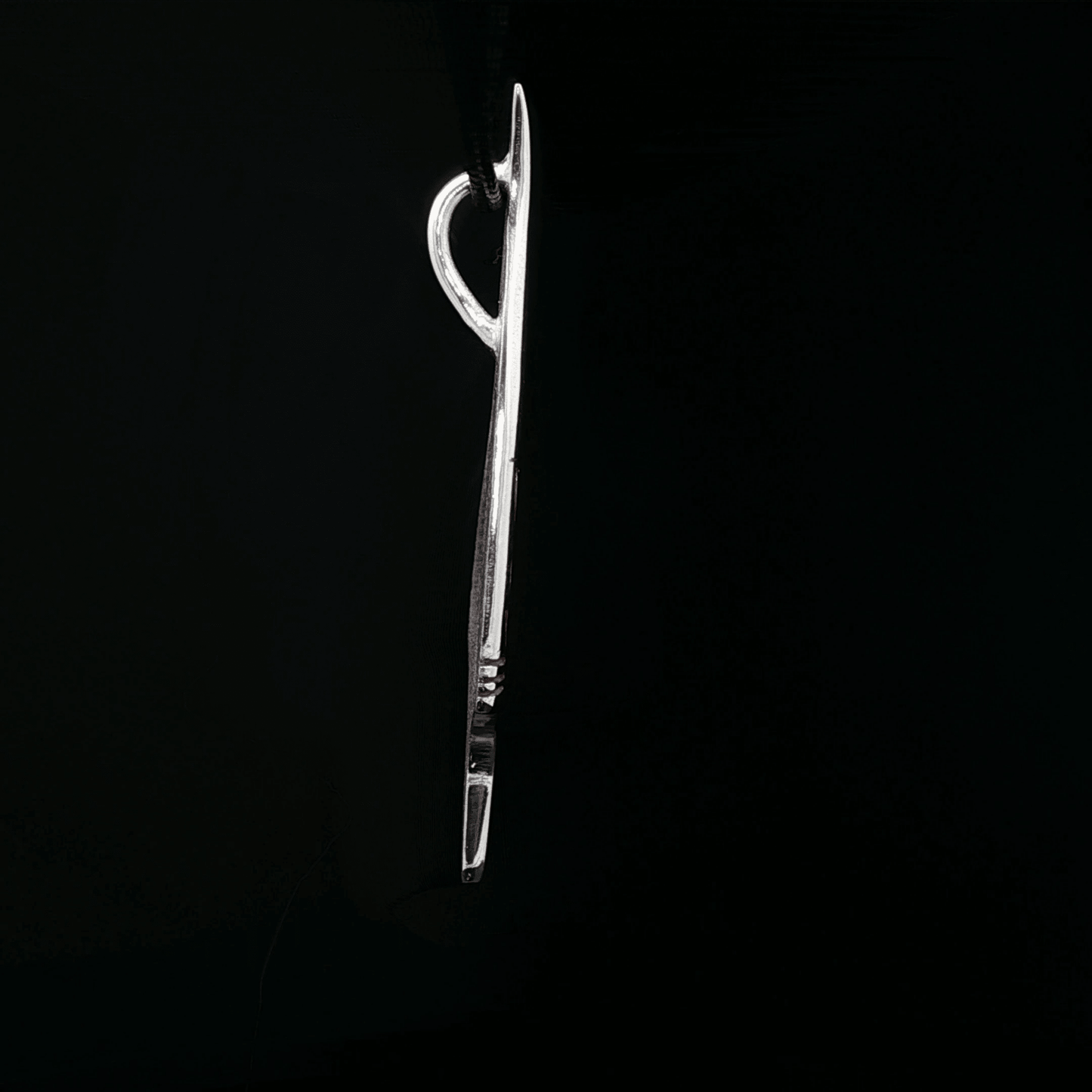 Memory Feather Pendant in Stainless Steel - Le Dragon Argenté