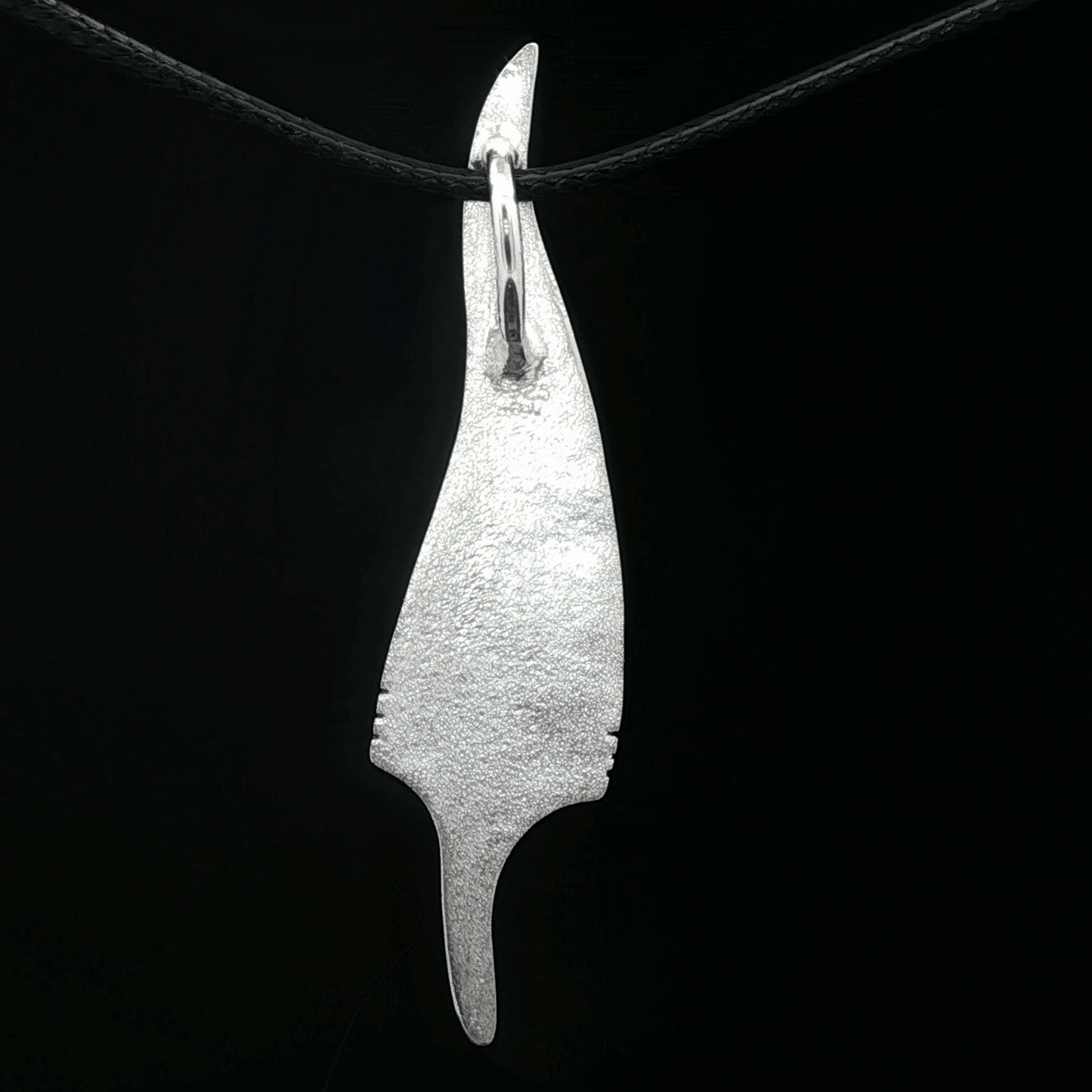 Memory Feather Pendant in Stainless Steel - Le Dragon Argenté