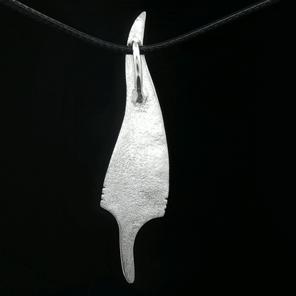 Memory Feather Pendant in Stainless Steel - Le Dragon Argenté