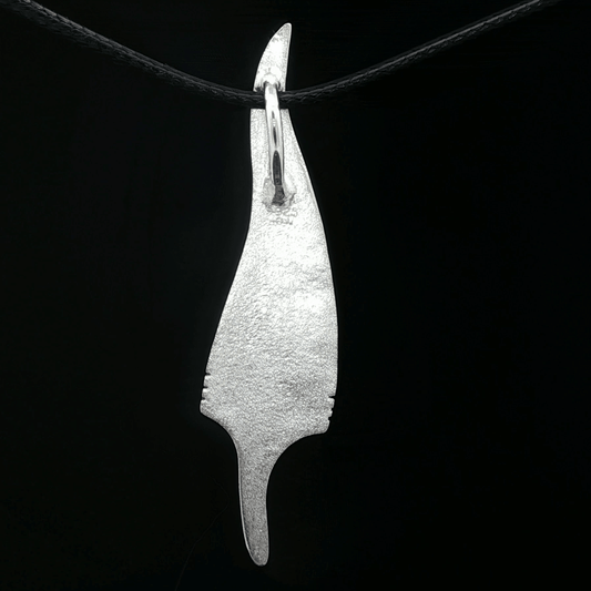 Memory Feather Pendant in Stainless Steel - Le Dragon Argenté