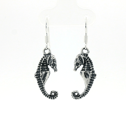 Beach Jewelry Women Seahorse Earring Coastal Style Accessory Ocean Charm Collection Nautical Fashion Statement Marine Life Design Perfect Summer Vacation Jewelry Beach Lover Gift Sea Creature Earring Whimsical Coastal Chic Style Underwater