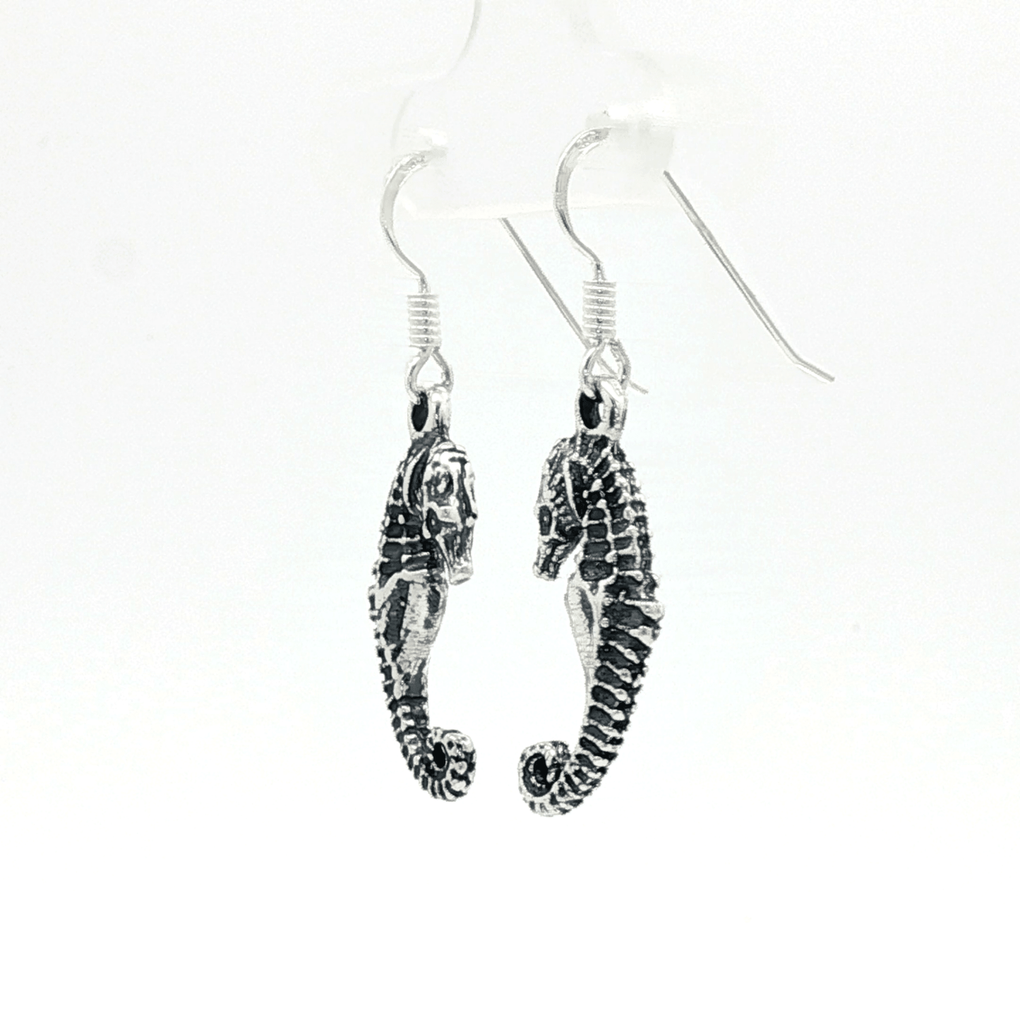 Nautical Earring Design Seahorse Charm Jewelry Marine Life Symbolism Ocean Theme Accessory Coastal Fashion Gift Beach Style Earring Sea Creature Charm Collection Perfect Ocean Lover Present Summer Beach Jewelry Whimsical Underwater Design