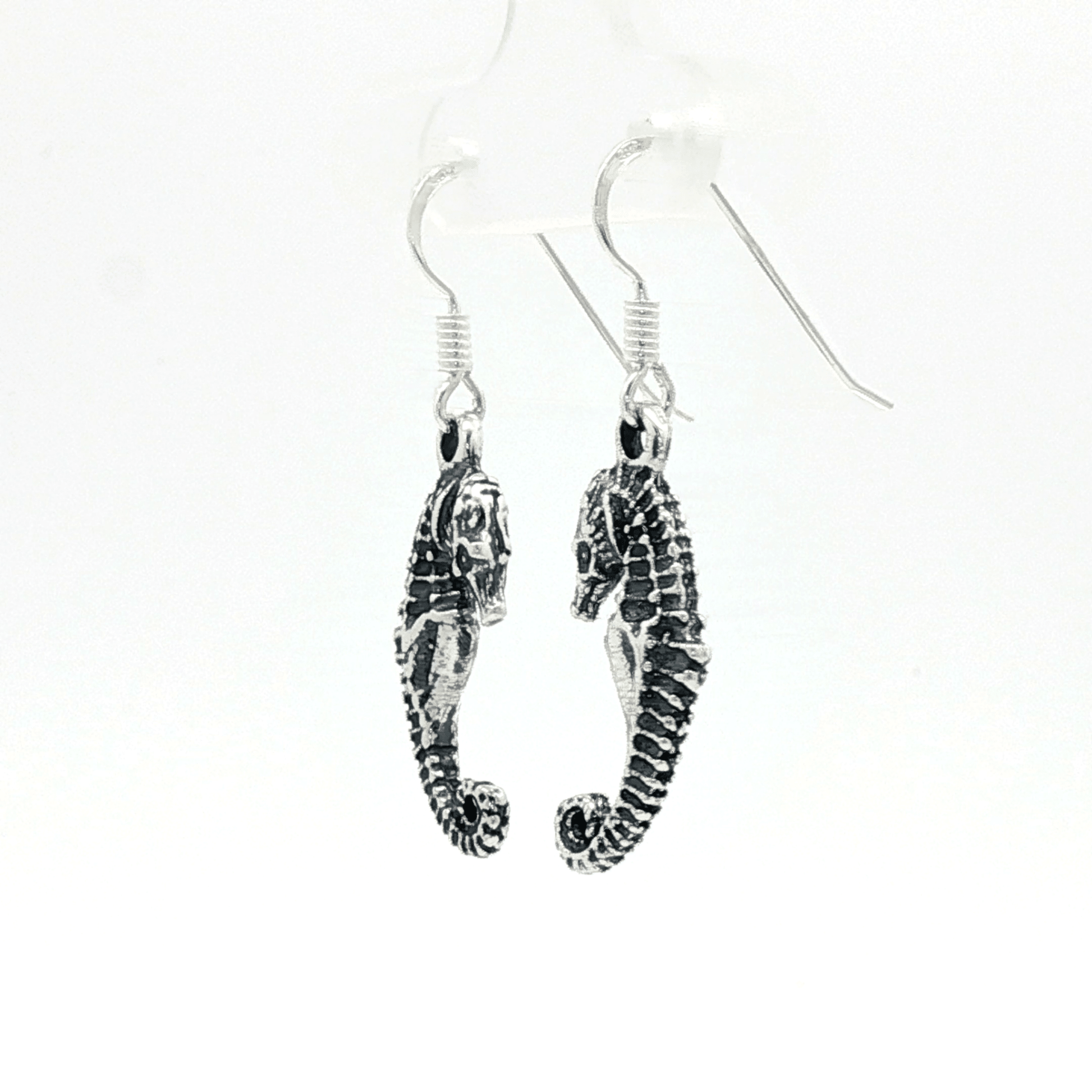 Nautical Earring Design Seahorse Charm Jewelry Marine Life Symbolism Ocean Theme Accessory Coastal Fashion Gift Beach Style Earring Sea Creature Charm Collection Perfect Ocean Lover Present Summer Beach Jewelry Whimsical Underwater Design