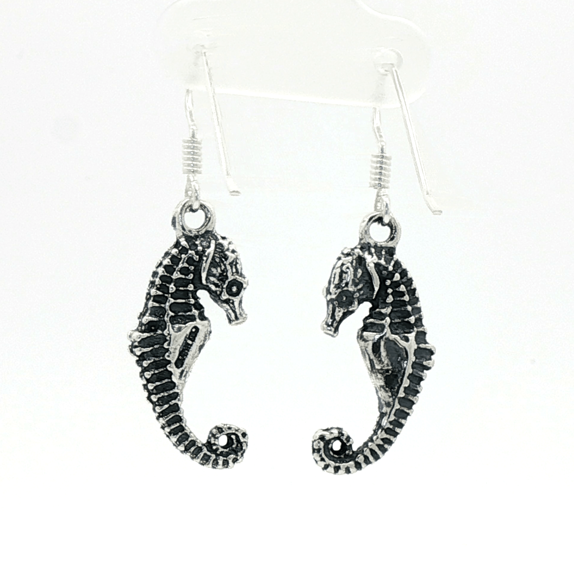 Seahorse Charm Earring Ocean Jewelry Beach Style Nautical Design Perfect Beach Lover Gift Marine Life Accessory Coastal Fashion Statement Summer Vacation Jewelry Sea Creature Charm Underwater Theme Collection Whimsical Ocean Style Beach