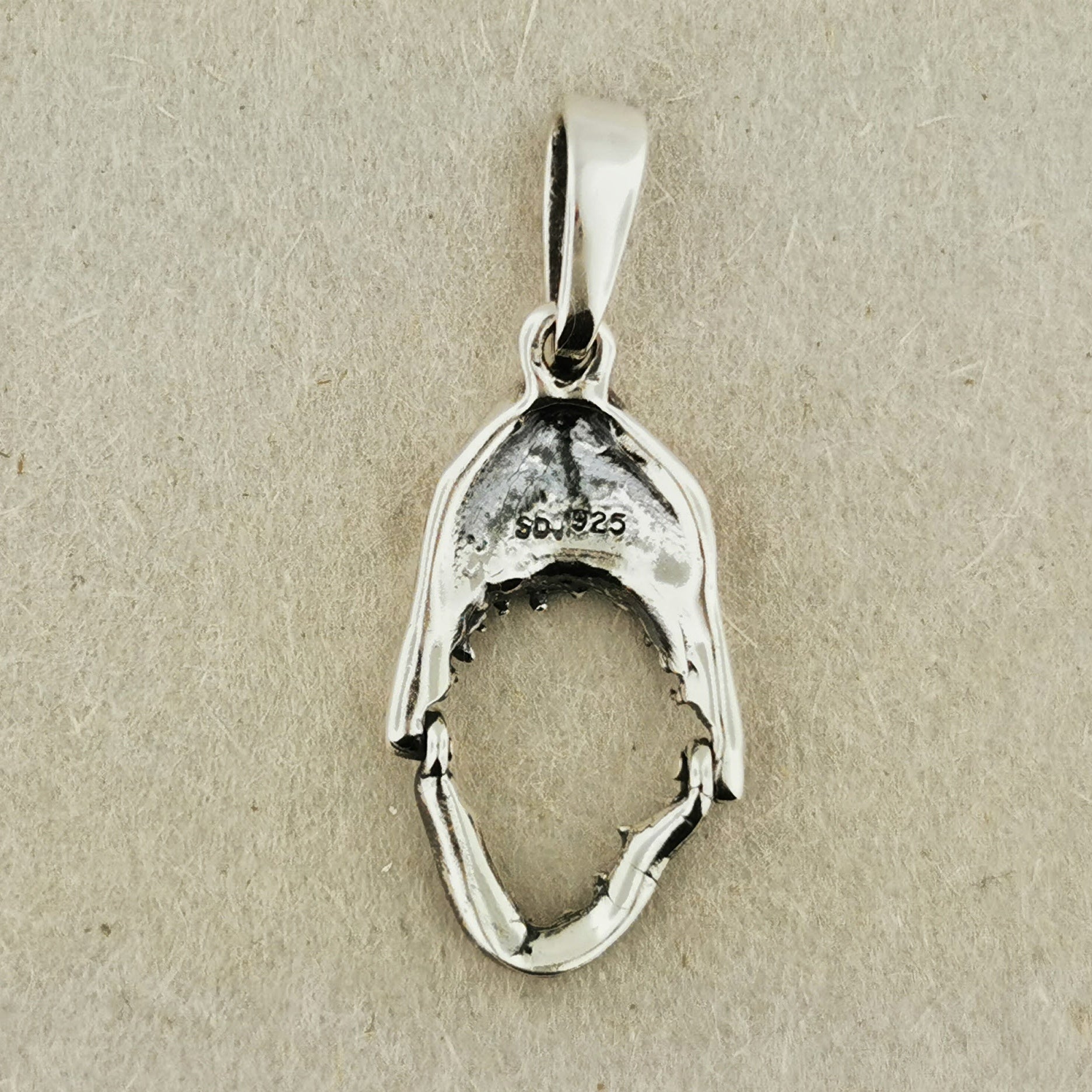 Shark Head Pendant in Sterling Silver or Antique Bronze - Le Dragon Argenté