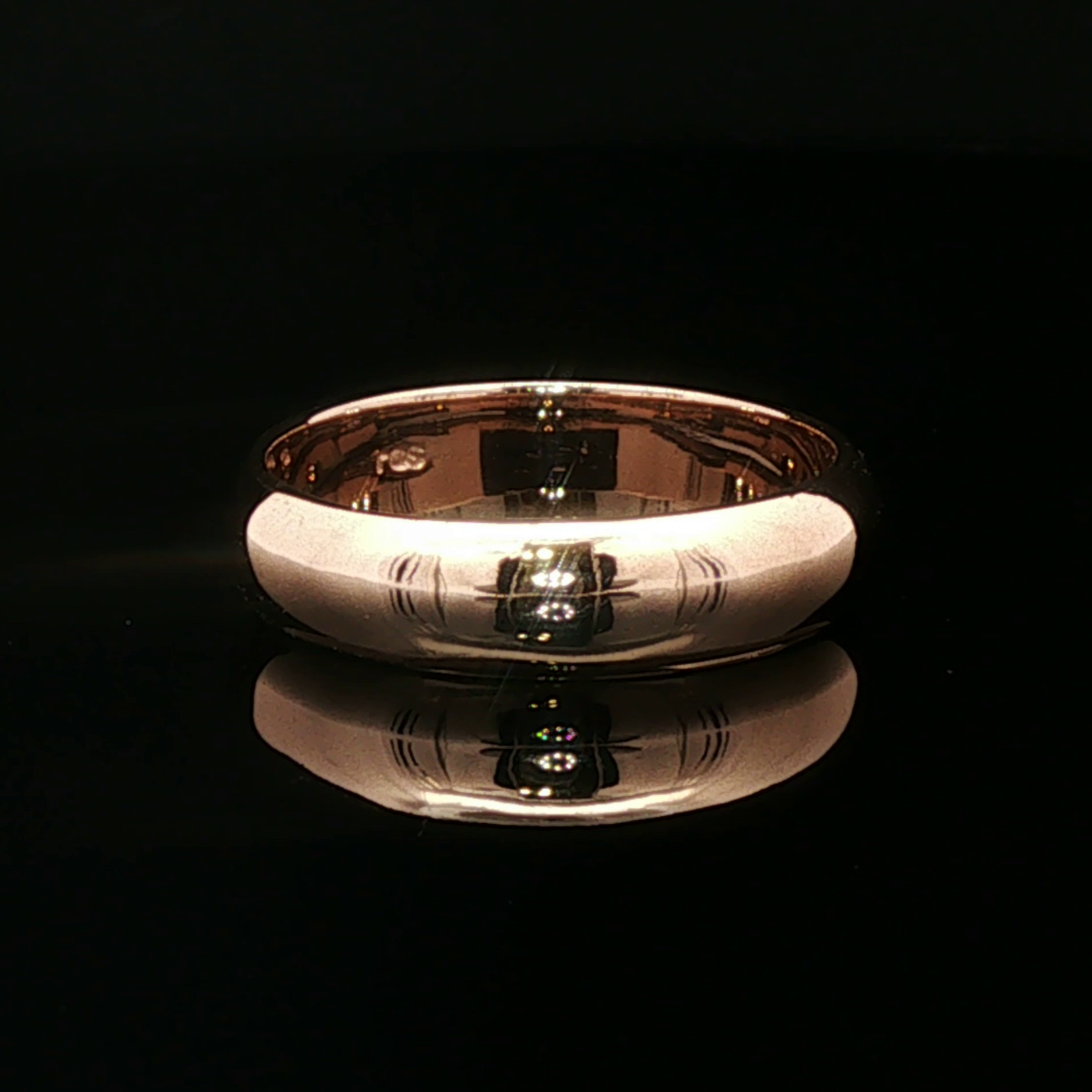 6mm Simple Comfort Fit Antique Bronze band - Le Dragon Argenté