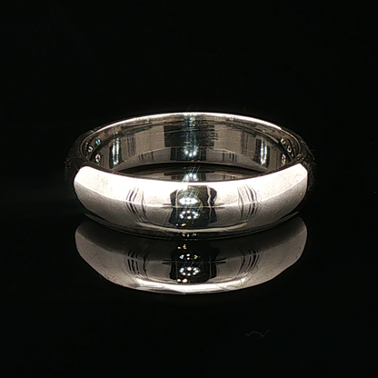 6mm Simple Comfort Fit Sterling Silver band - Le Dragon Argenté