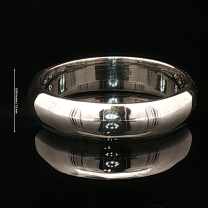 6mm Simple Comfort Fit Sterling Silver band - Le Dragon Argenté