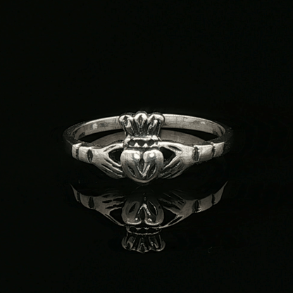 Small Claddagh Ring in Sterling Silver - Le Dragon Argenté