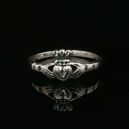 Small Claddagh Ring in Sterling Silver - Le Dragon Argenté
