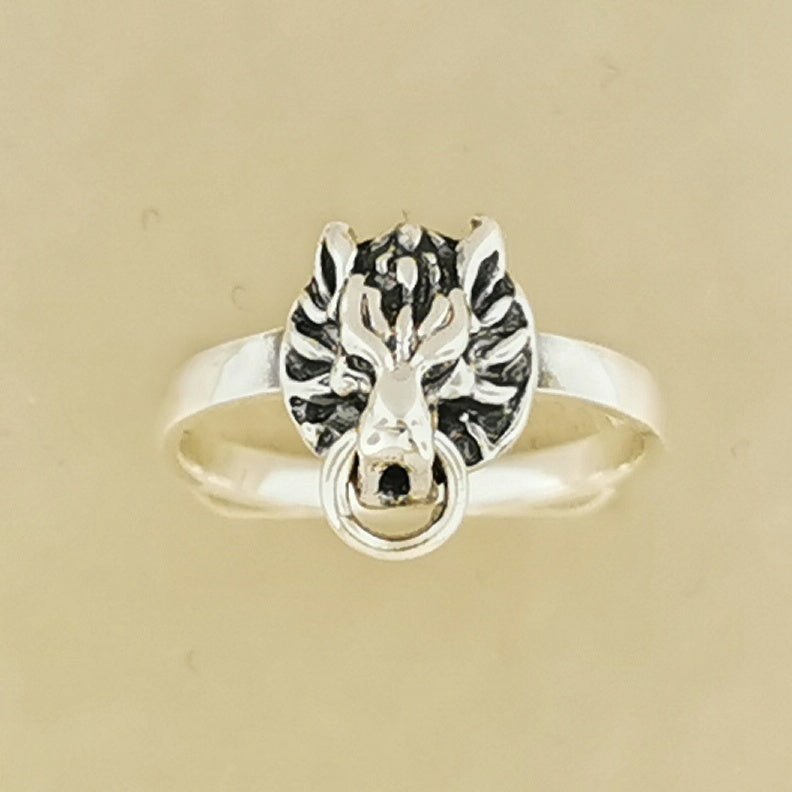 Ff7 Rings Small FF7 Fenrir Wolf Ring – Le Dragon Argenté