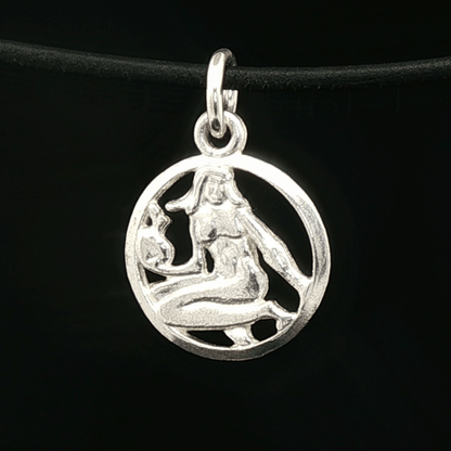 Small Silver Zodiac Charm: Virgo - Le Dragon Argenté - Live Sale - 