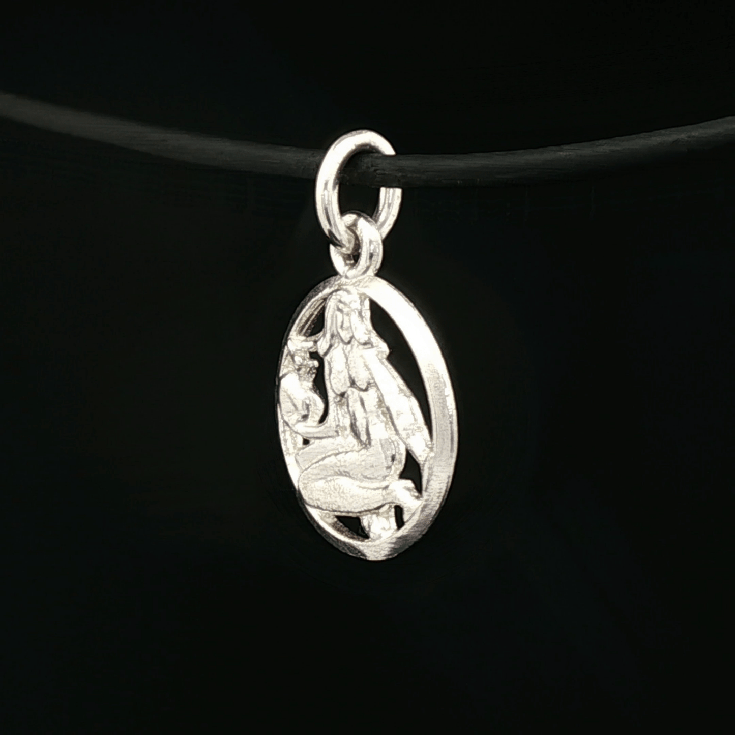 Small Silver Zodiac Charm: Virgo - Le Dragon Argenté - Live Sale - 