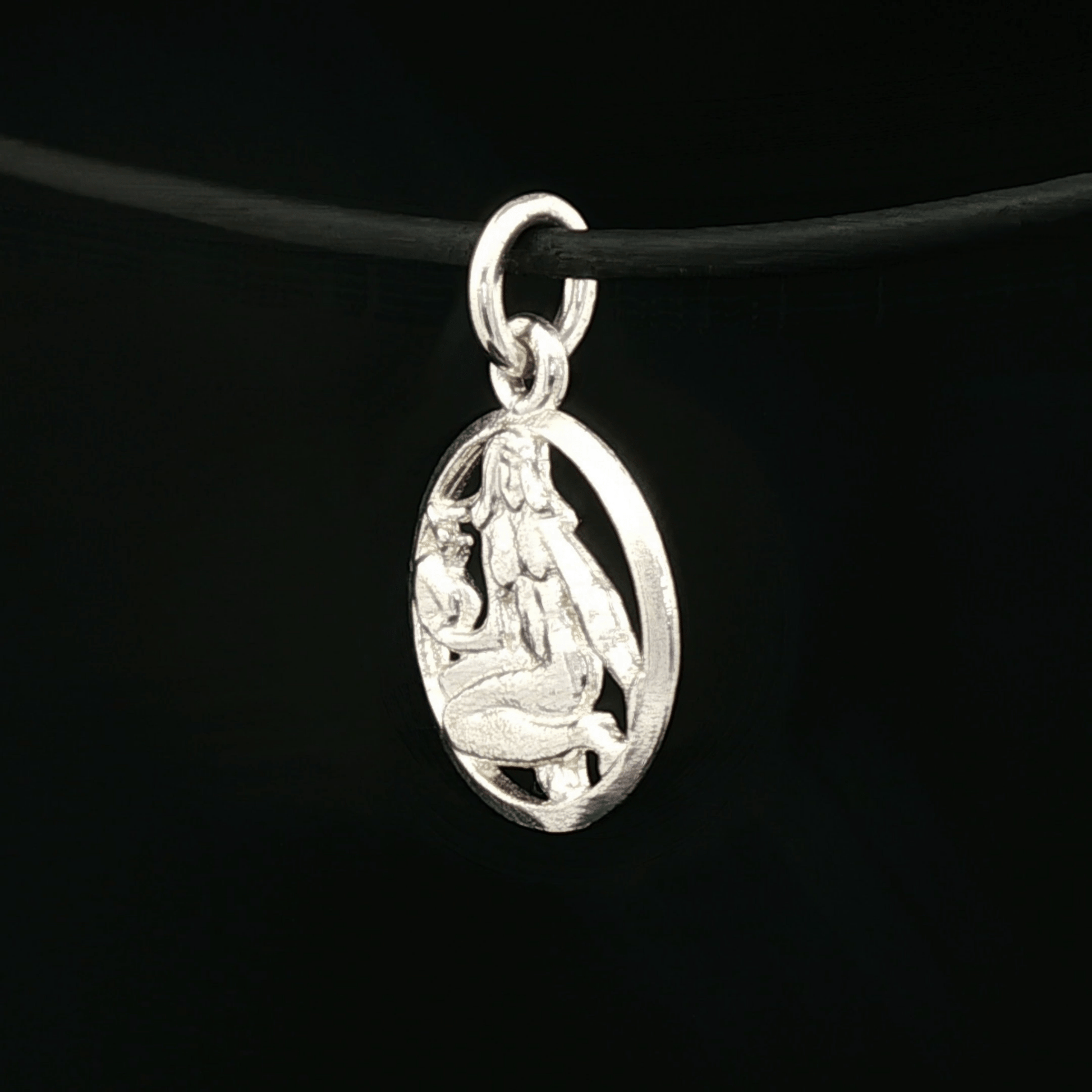 Small Silver Zodiac Charm: Virgo - Le Dragon Argenté - Live Sale - 