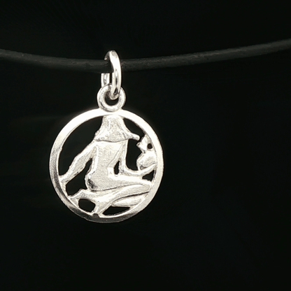 Small Silver Zodiac Charm: Virgo - Le Dragon Argenté - Live Sale - 