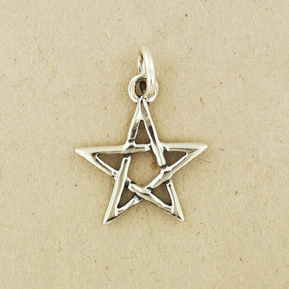 Small Pentagram Star Charm in Sterling Silver or Antique Bronze, Wiccan Pentacle Pendant, Wicca Pentacle Pendant, Silver Wicca Jewelry, Silver Wicca Jewellery, Bronze Wicca Jewelry, Bronze Wicca Jewellery, Sterling Silver Pentagram Pendant, Antique Bronze Pentagram Pendant, Silver Esoteric Jewelry, Silver Esoteric Jewellery, Antique Bronze Esoteric Jewelry, Antique Bronze Esoteric Jewellery, Silver Pagan Pendant, Bronze Pagan Pendant, Witch Aesthetic Jewelry, Silver Star Pendant, Bronze Star Pendant