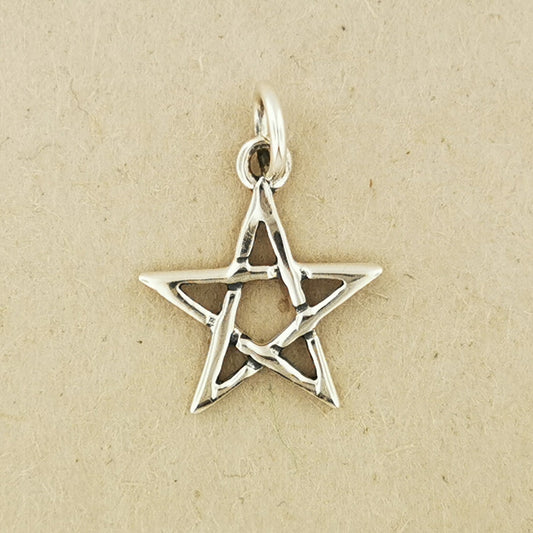 Small Pentagram Star Charm in Sterling Silver or Antique Bronze, Wiccan Pentacle Pendant, Wicca Pentacle Pendant, Silver Wicca Jewelry, Silver Wicca Jewellery, Bronze Wicca Jewelry, Bronze Wicca Jewellery, Sterling Silver Pentagram Pendant, Antique Bronze Pentagram Pendant, Silver Esoteric Jewelry, Silver Esoteric Jewellery, Antique Bronze Esoteric Jewelry, Antique Bronze Esoteric Jewellery, Silver Pagan Pendant, Bronze Pagan Pendant, Witch Aesthetic Jewelry, Silver Star Pendant, Bronze Star Pendant