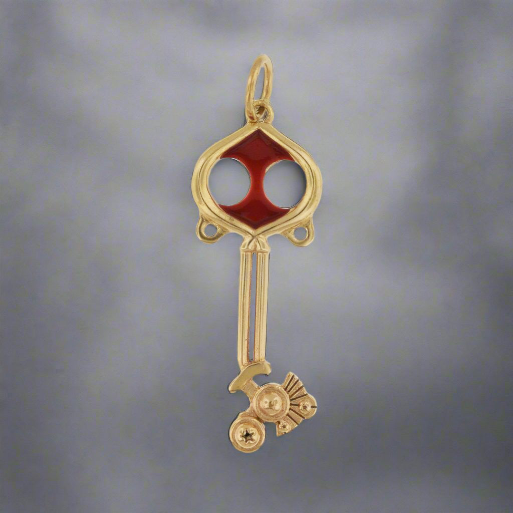 Kingdom Hearts Spellbinder Keyblade pendant in yellow gold, gold Keyblade Pendant, gold KH Keyblade Pendant, gold Spellbinder Keyblade, Spellbinder Keyblade Pendant, Gamer Geek Jewelry, Gamer Geek Jewellery, Kingdom Hearts Cosplay Jewelery, Kingdom Hearts Cosplay Jewellery, gold Key Pendant,  gold Key Pendant, gold Gamer Jewelry, Merlin Keyblade Pendant, Gamer Girl Jewelry, Gamer Girl Jewellery, Gamer Girl Pendant