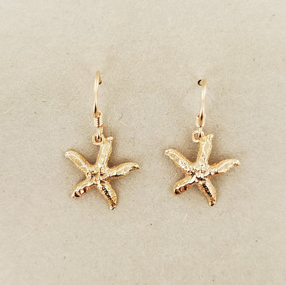 Starfish drop earrings perfect for vacations gifts or nautical fans
