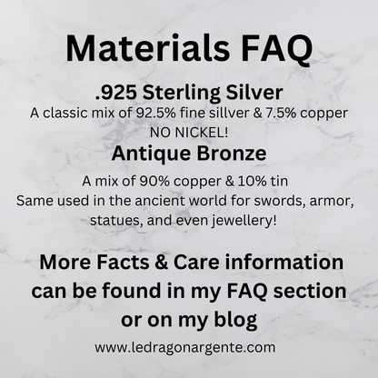 Stargate Earth Symbol Earrings in Sterling Silver - Le Dragon Argenté