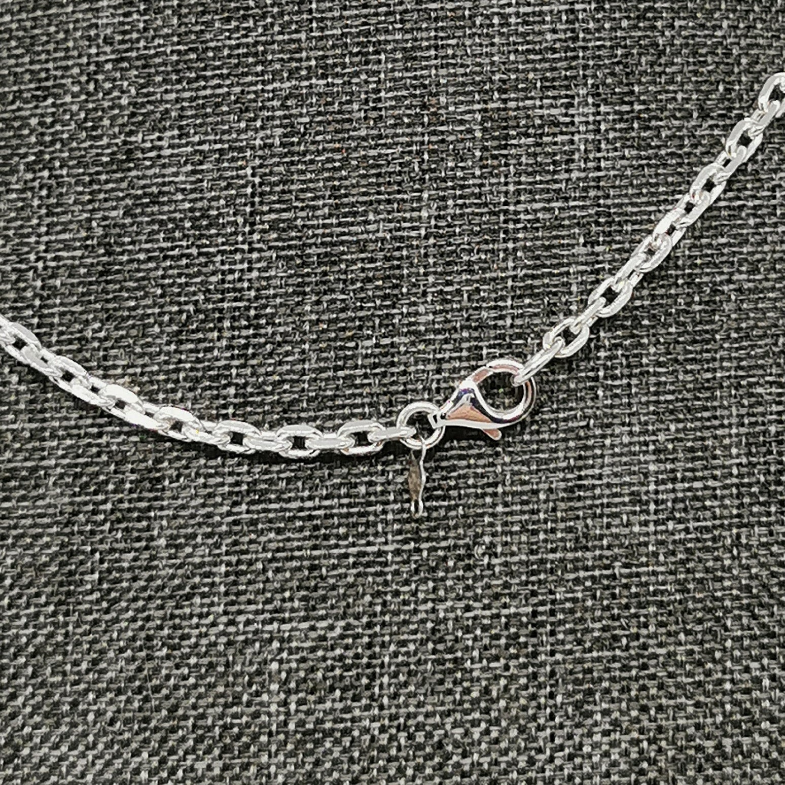 Sterling Silver 2mm Diamond Trace Style Cable Chain - Le Dragon Argenté