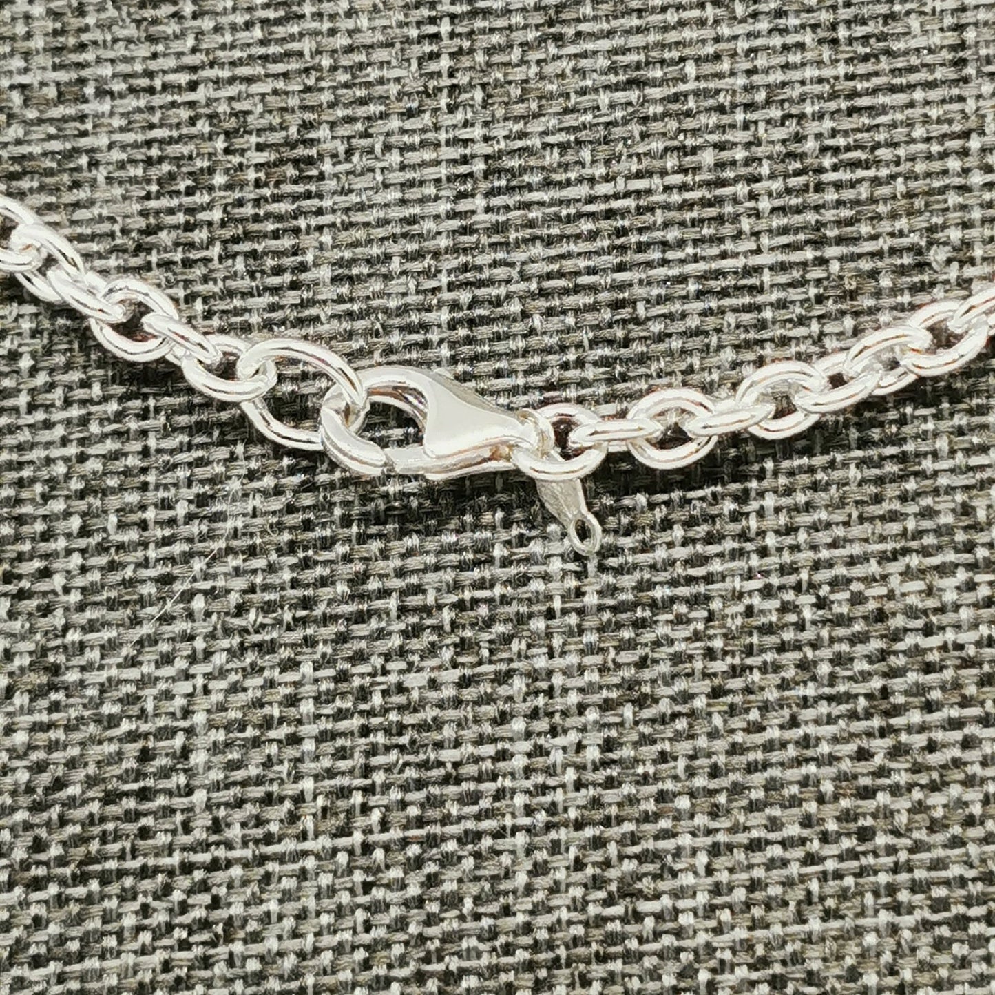 Sterling Silver 4mm Oval Cable Style Chain - Le Dragon Argenté