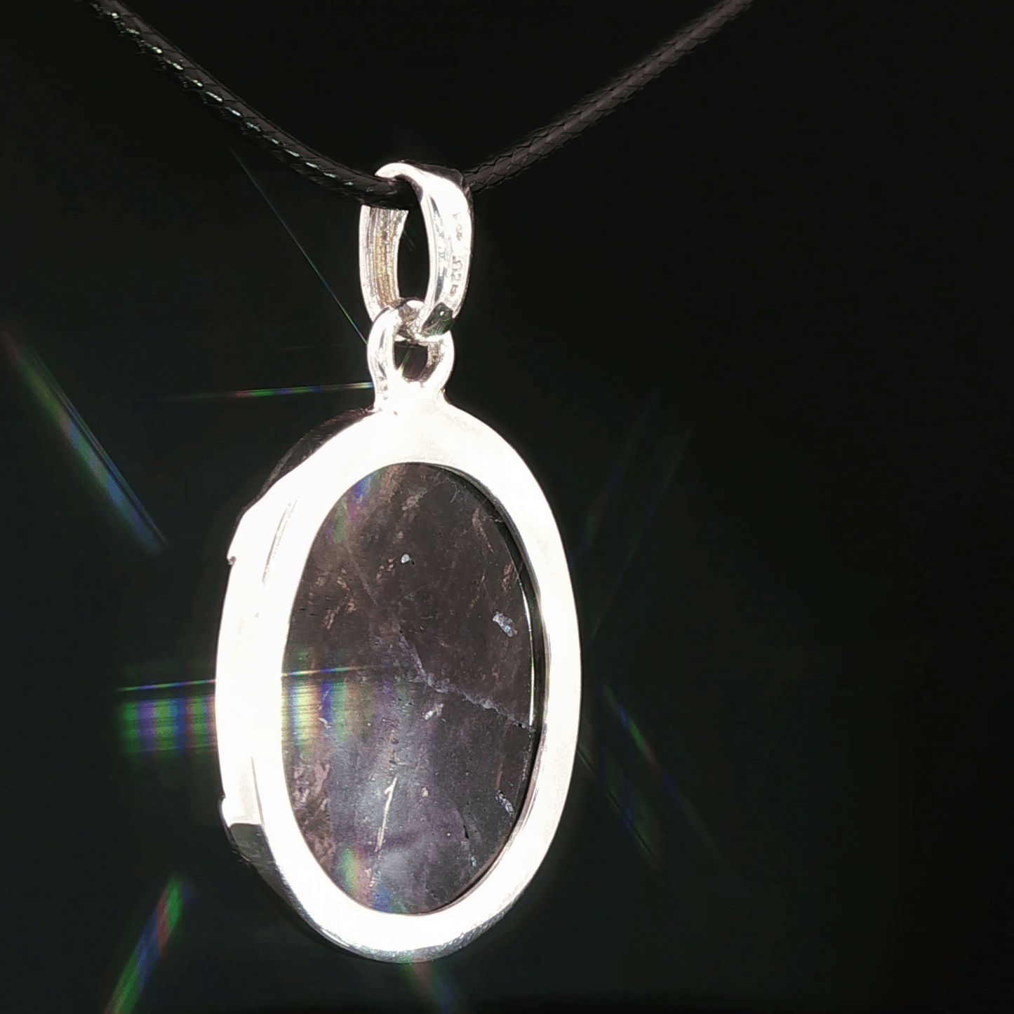 Sterling Silver Gemstone Pendant With Brazil Amethyst - Le Dragon Argenté - Live Sale - 